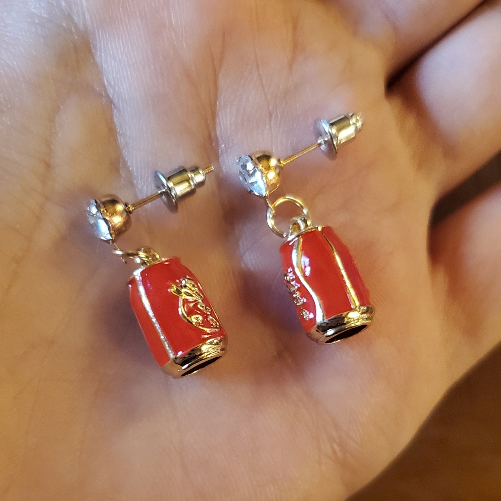 NWOT Coca Cola Earrings - Picture 4 of 4